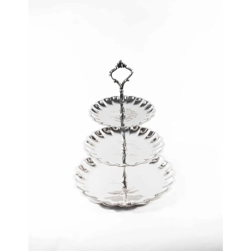3 -Tiered Stainless Steel Cake - flatware-organizers