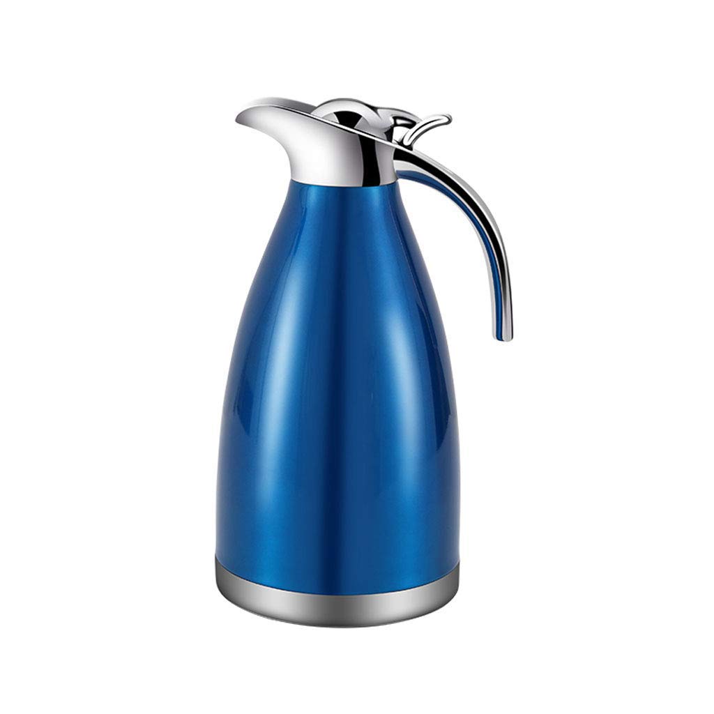 European Stainless Steel Thermal Coffee Vacuum Carafe, Capacity Water. (Silver)(Blue)(Red)(Yellow)