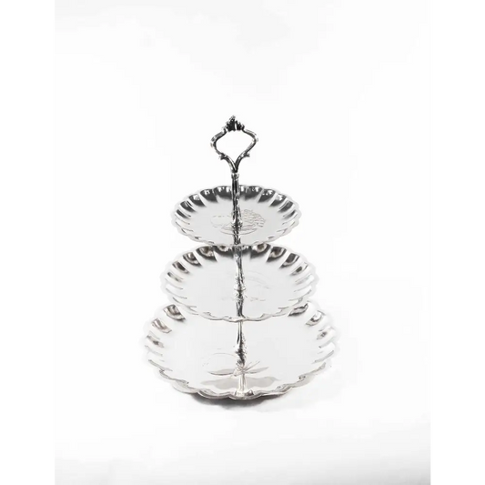 3 -Tiered Stainless Steel Cake - flatware-organizers