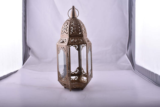 Metal Hollow Candle-Holder Lantern Home Decoration