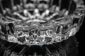 Eltahan Crystal Heavy Glass Ashtray for Indoor and Outdoor Decorative (Round)